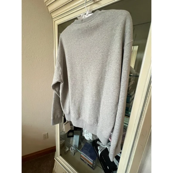 NWT Jil Sander Gray Sweatshirt with Black Logo, Size S - Picture 6 of 6